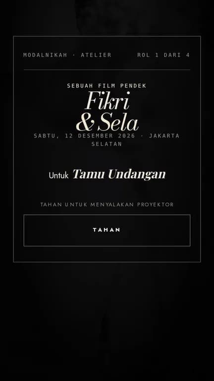 Pratinjau undangan Atelier Noir, A Silent Film