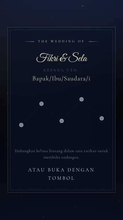 Pratinjau undangan Celestia, Written in the Stars
