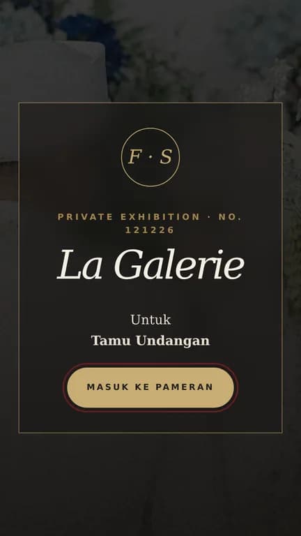 Pratinjau undangan La Galerie, The Living Masterpiece