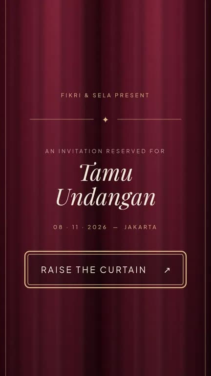 Pratinjau undangan Nocturne, A Wedding Opera