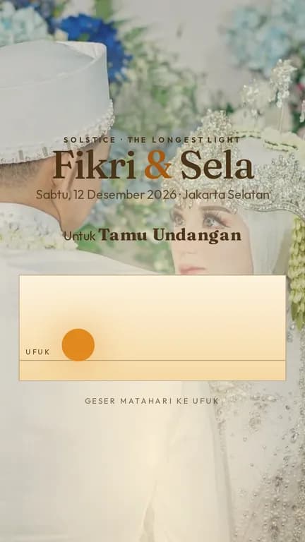 Pratinjau undangan Solstice, Dawn to Dusk